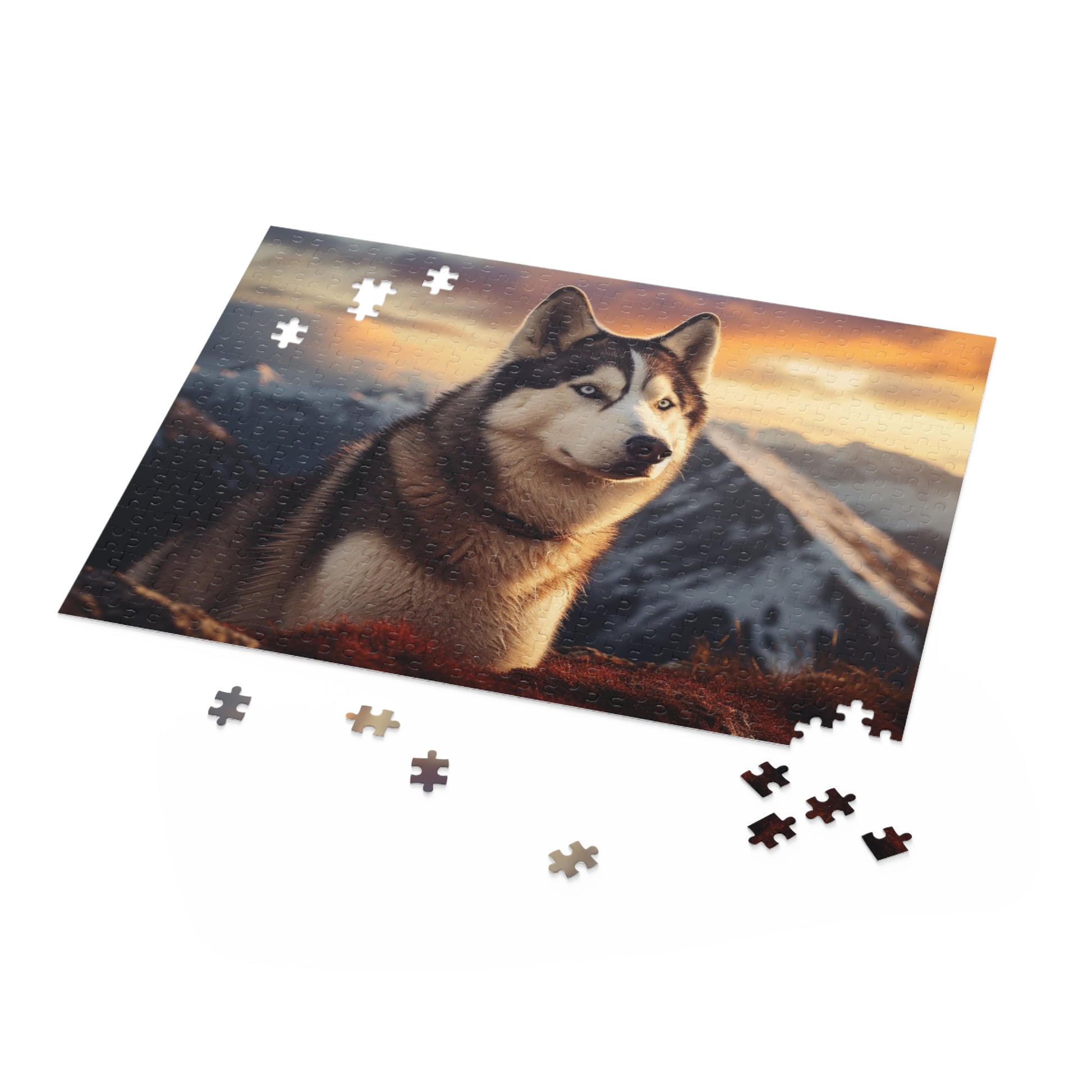 Husky Puzzle Side On