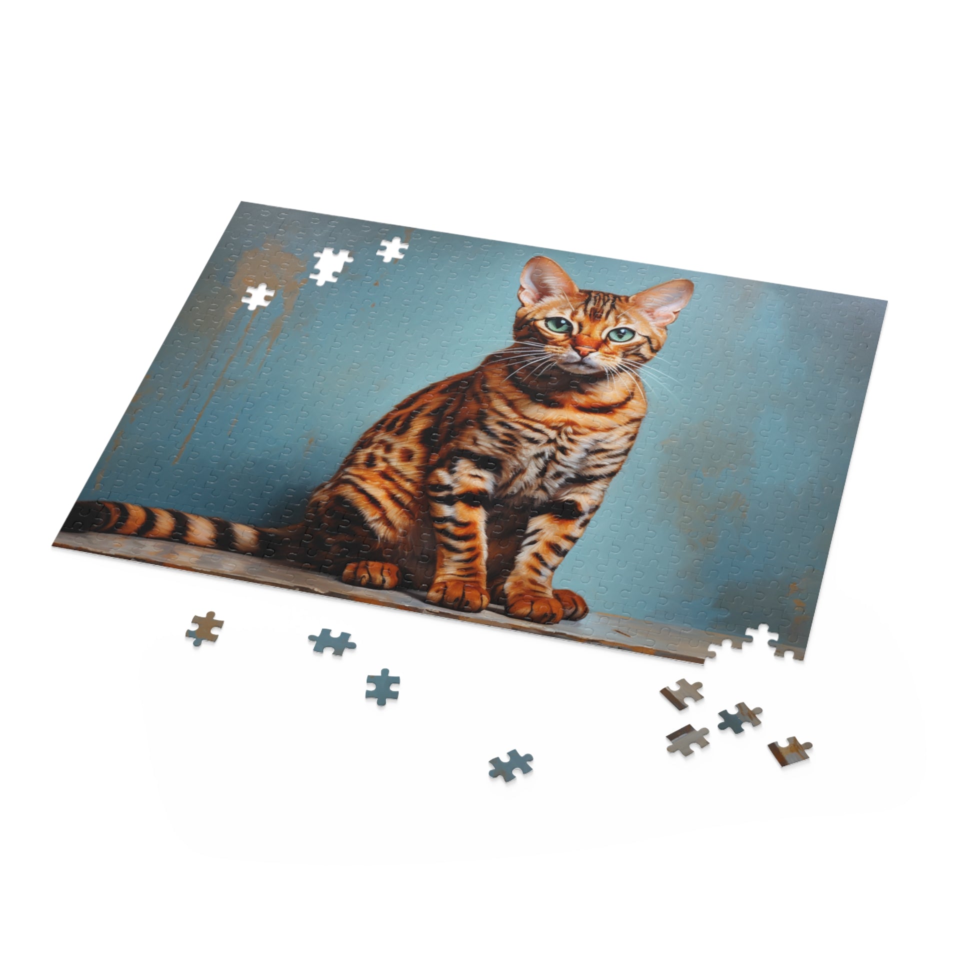 Cat Jigsaw Puzzle side on