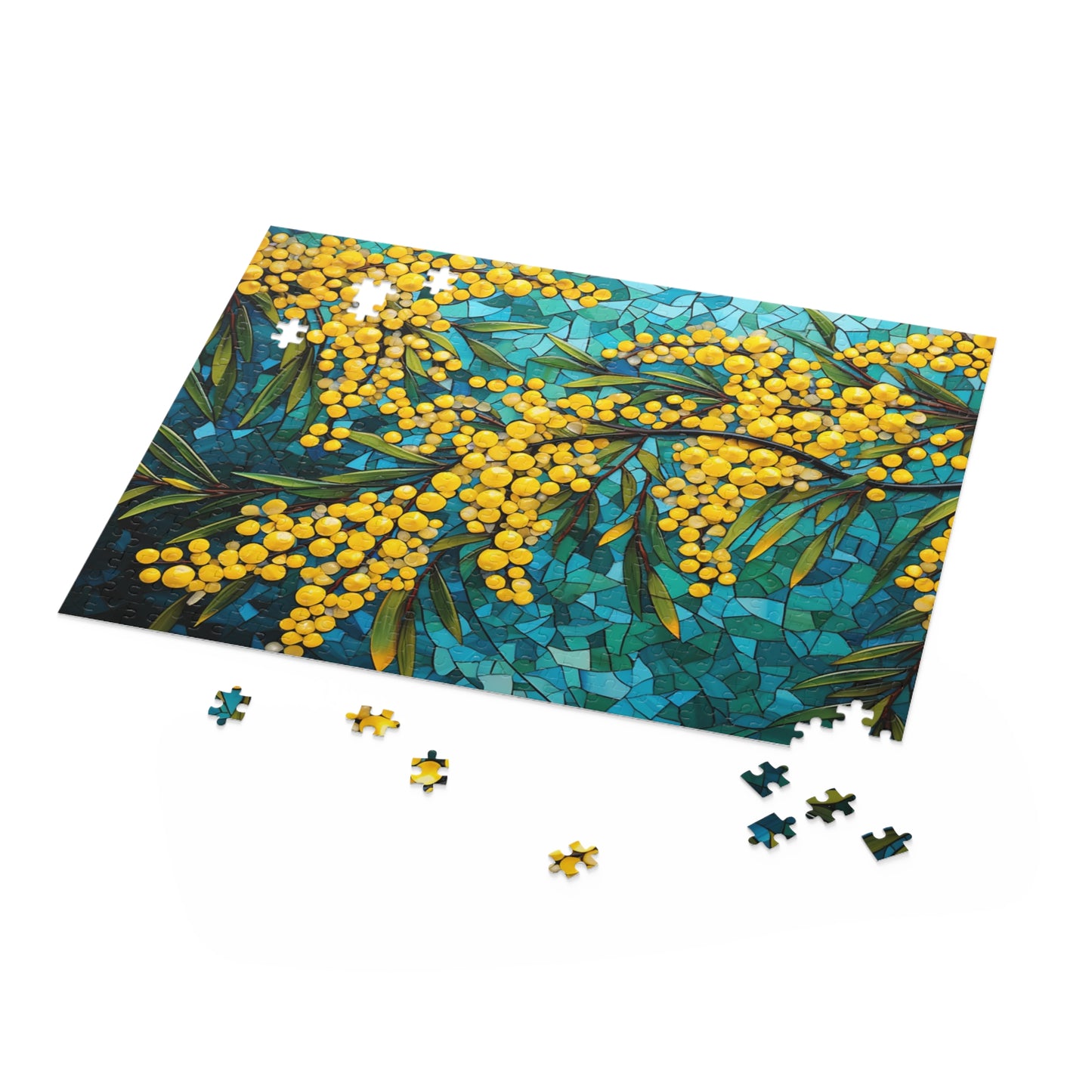 Golden Wattle Flower Mosaic