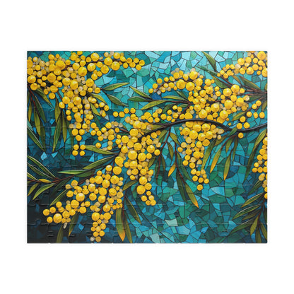 Golden Wattle Flower Mosaic