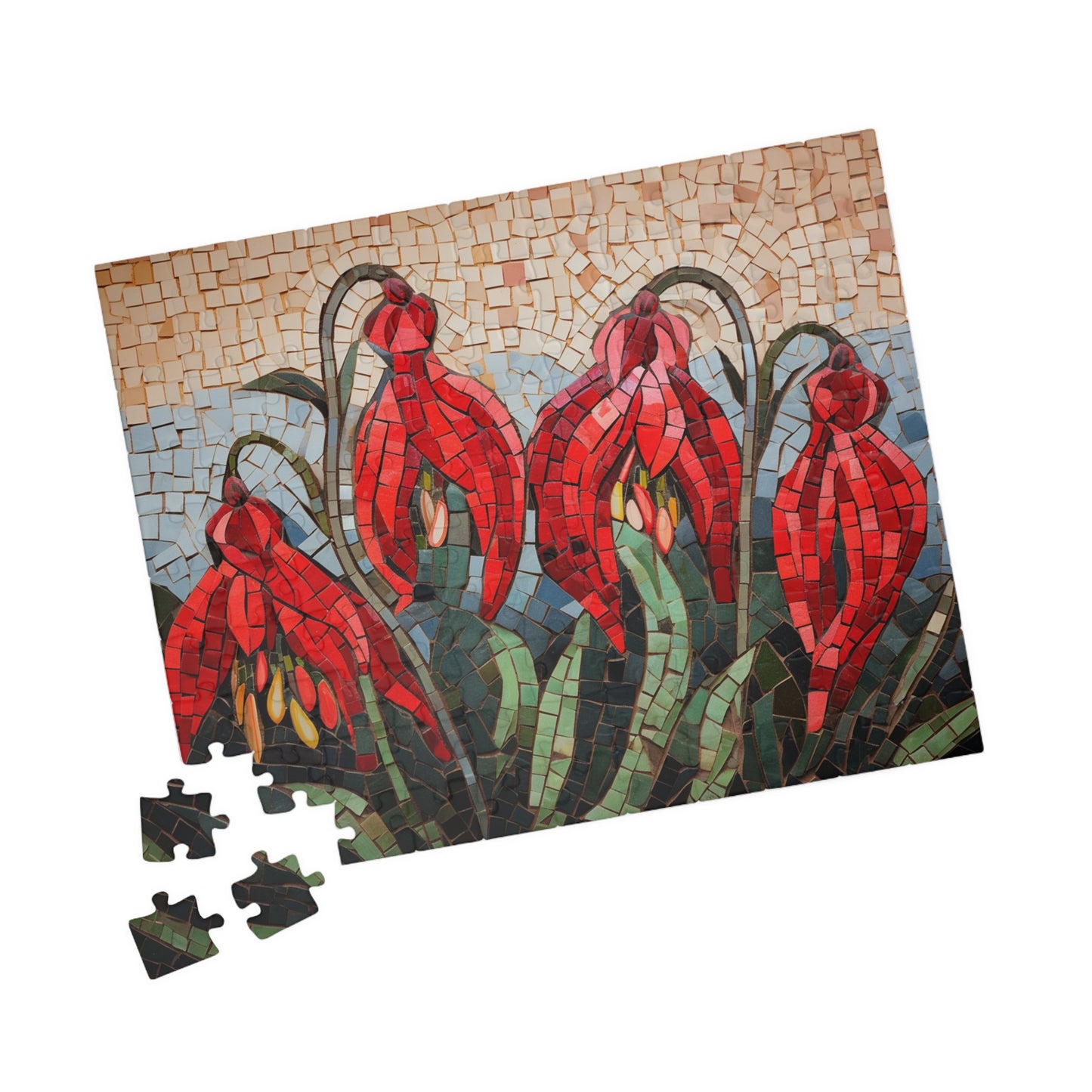 Sturts Desert Pea Flower Mosaic