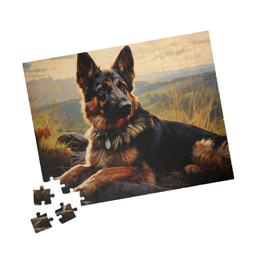 German Shepherd Painting